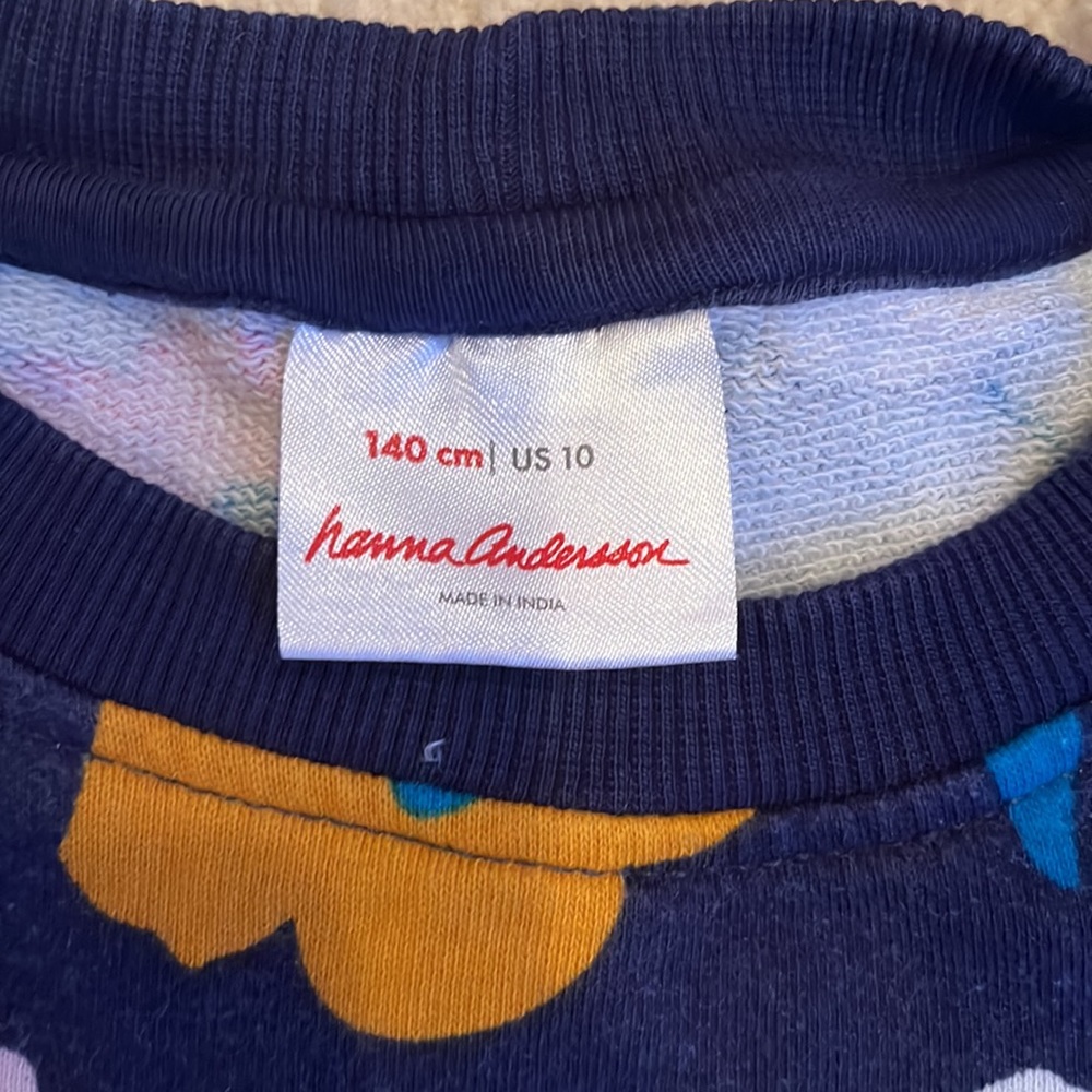 Floral sweater, Hanna Andersson - Picture 2 of 3